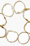 Gold Beaded Stretch Bracelet Set 2