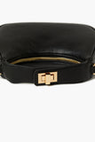 Black Faux Leather Crossbody Bag 5