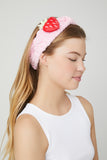 Pinkmulti Plush Strawberry Headwrap