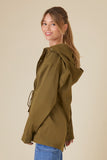 Olive Hooded Uniform Utility Jacket 1