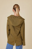 Olive Hooded Uniform Utility Jacket 2
