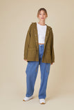 Olive Hooded Uniform Utility Jacket 3