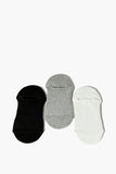 Black/grey Ribbed Ankle Sock Set - 3 Pack  1