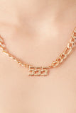 Gold Angel Number Necklace 1
