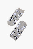 Heathergreymulti Panda Print Ankle Socks