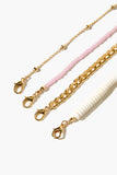 Goldwhite Cowrie Shell Bracelet Set 3