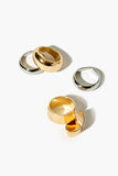 Goldsilver Abstract Ring Set