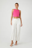Hibiscus Contour Cropped Tank Top