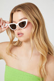 Creambrown Cat-Eye Sunglasses