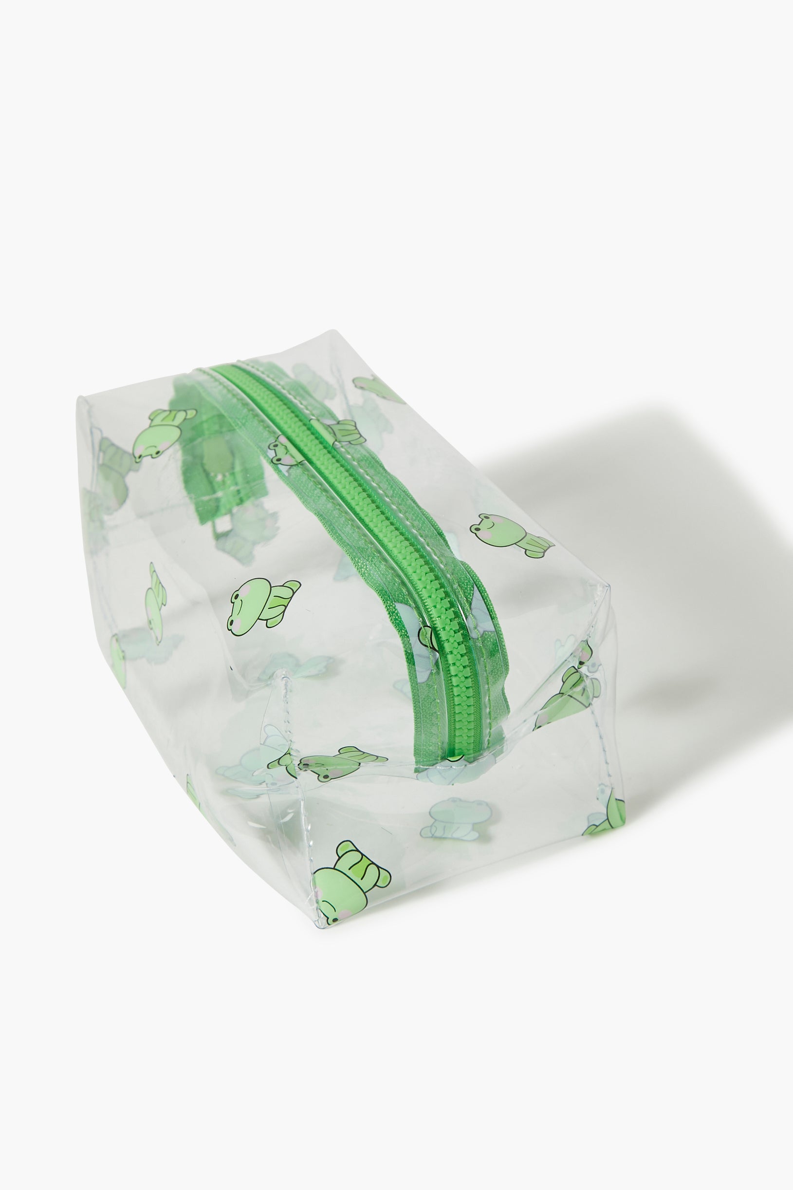 Cleargreen Clear Frog Print Makeup Bag 1