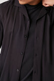 Black Twill Long-Sleeve Shirt 4
