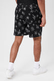 Black/multi Floral Line Art Drawstring Shorts 4