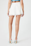 Vanilla Chiffon A-Line Wrap Mini Skirt 3
