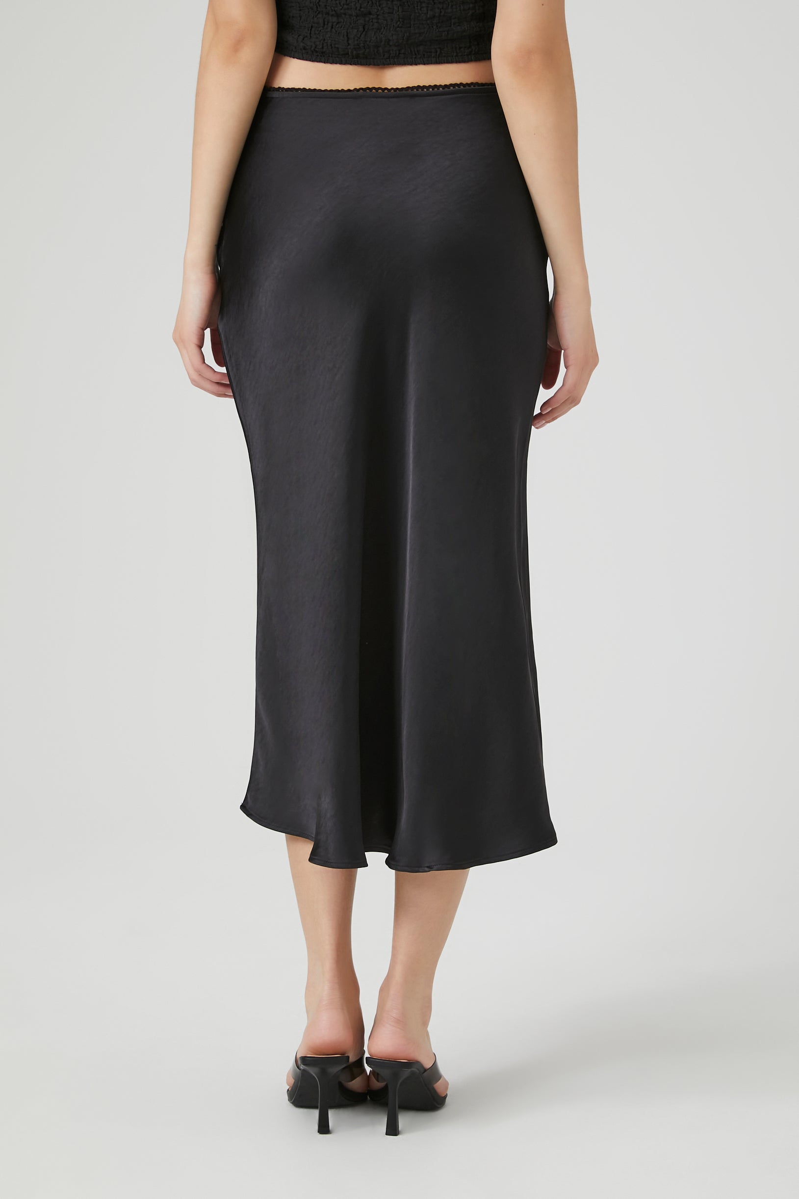 Silk midi skirt outlet 01