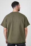 Olive French Terry Short-Sleeve Sweatshirt 3