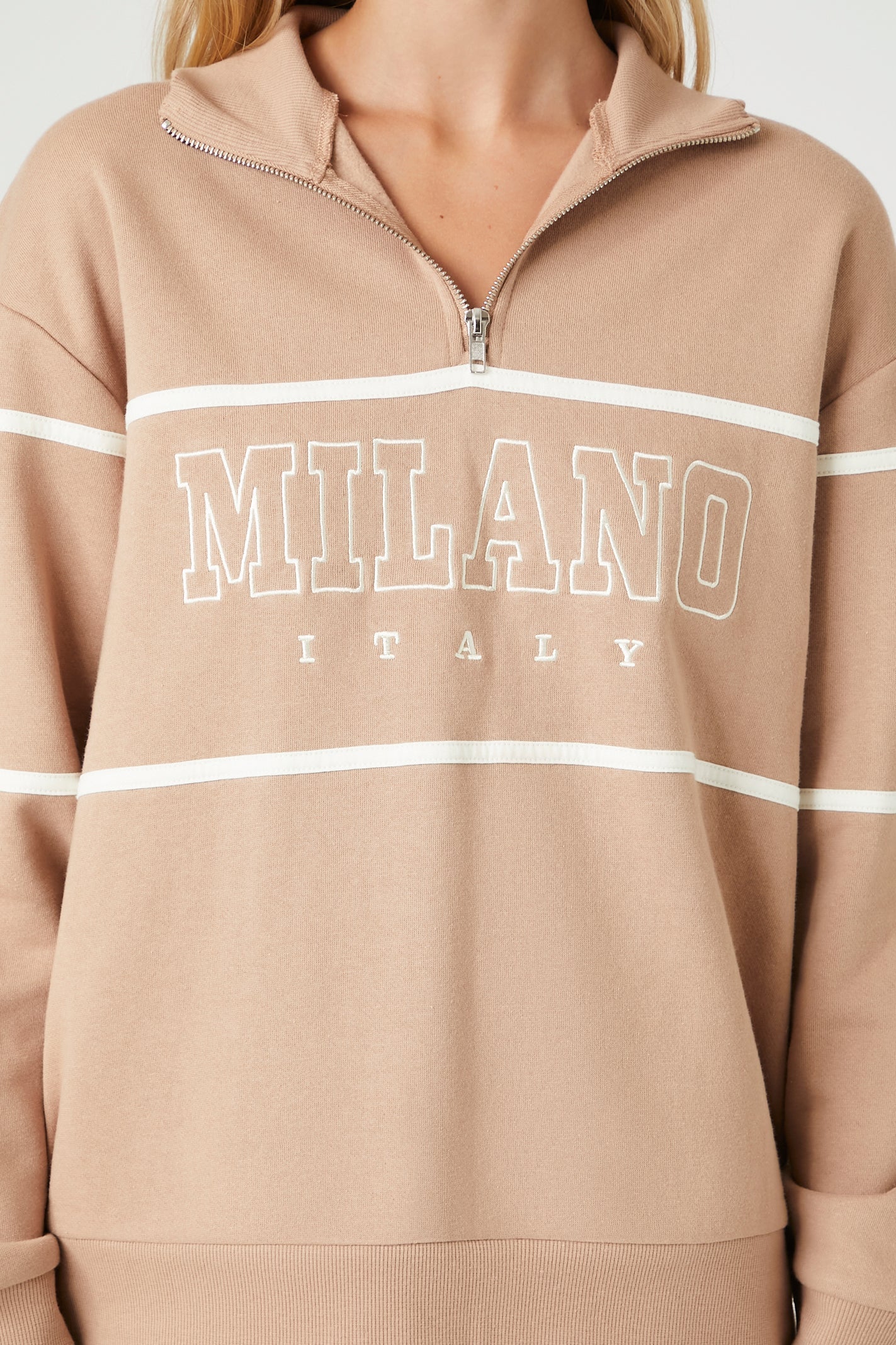 Light Brown/Multi Milano Italy Graphic Pullover 2