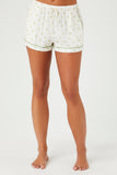 Ivory/Multi Pineapple Shirt & Shorts Pajama Set 5