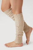Oatmeal Ribbed Knit Leg Warmers 2