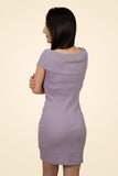 Heirloom Lilac Knit Off-Shoulder Mini Dress 2