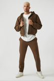 Brown Hooded Zip-up Jacket 3