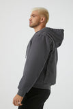 Grey Hooded Zip-up Jacket 1