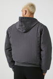 Grey Hooded Zip-up Jacket 2