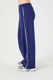 Blue French Terry Wide-Leg Pants 2
