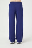 Blue French Terry Wide-Leg Pants 3