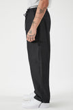 Black Slim-Fit Drawstring Pants 2