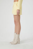 Yellow Pleated Mini Skirt 2