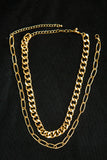 Gold Chain Necklace Set