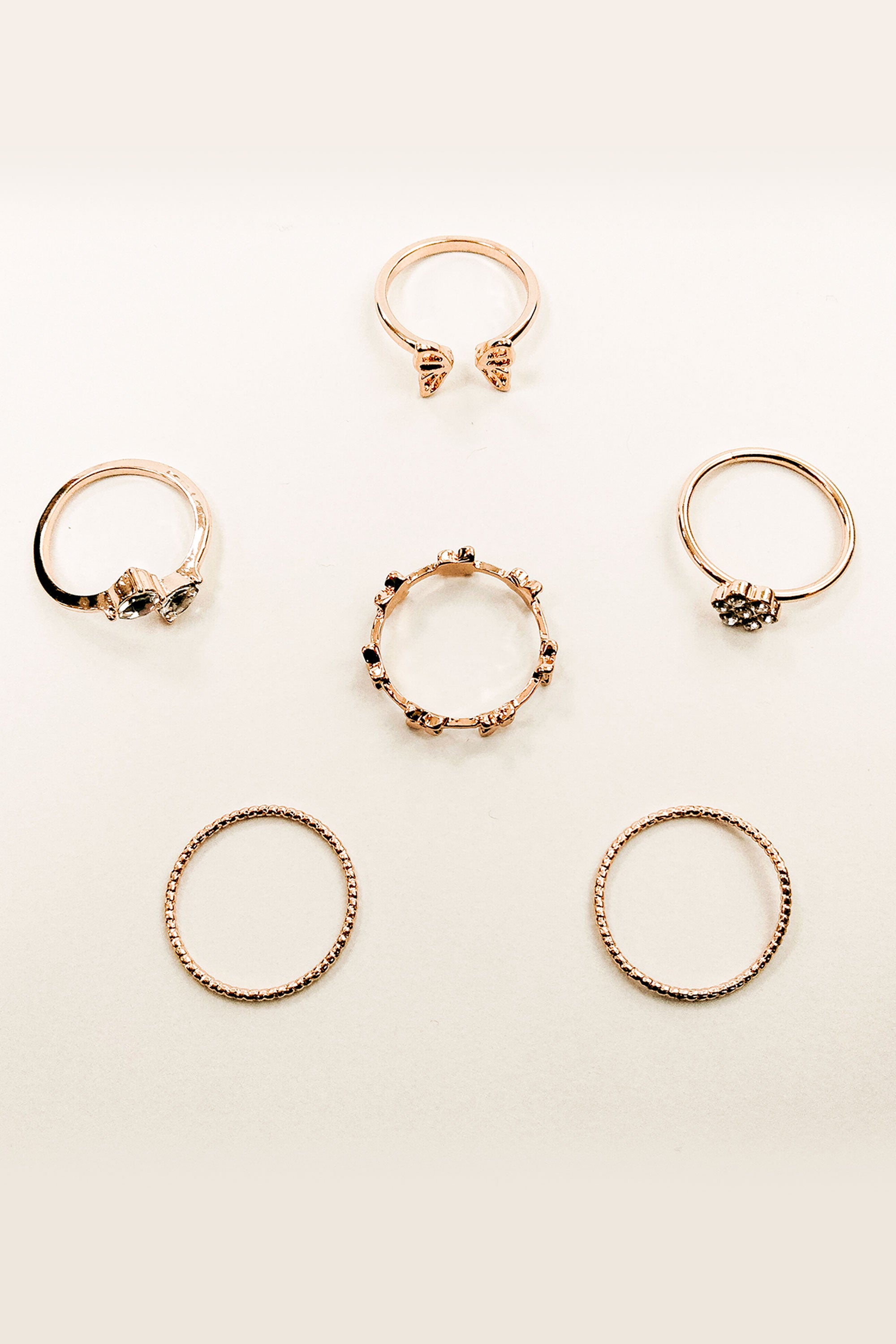 Assorted Butterfly Ring Set