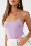 Lavender Basic Organically Grown Cotton Thick-Strap Cami