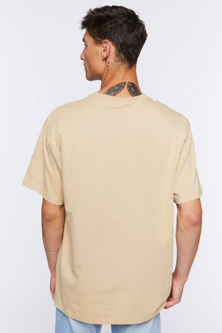 Taupe High-Low Crew Tee 4