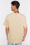 Taupe High-Low Crew Tee 4