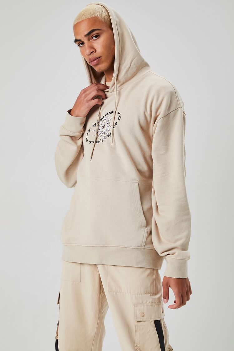 Taupe /Multi Sunrise To Sunset Graphic Hoodie 2
