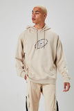 Taupe /Multi Sunrise To Sunset Graphic Hoodie 1