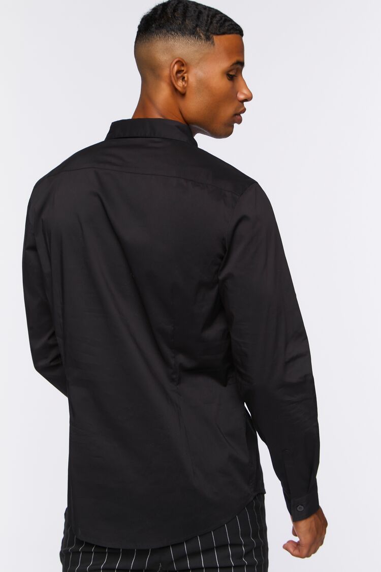 Black Collared Long-Sleeve Shirt 4