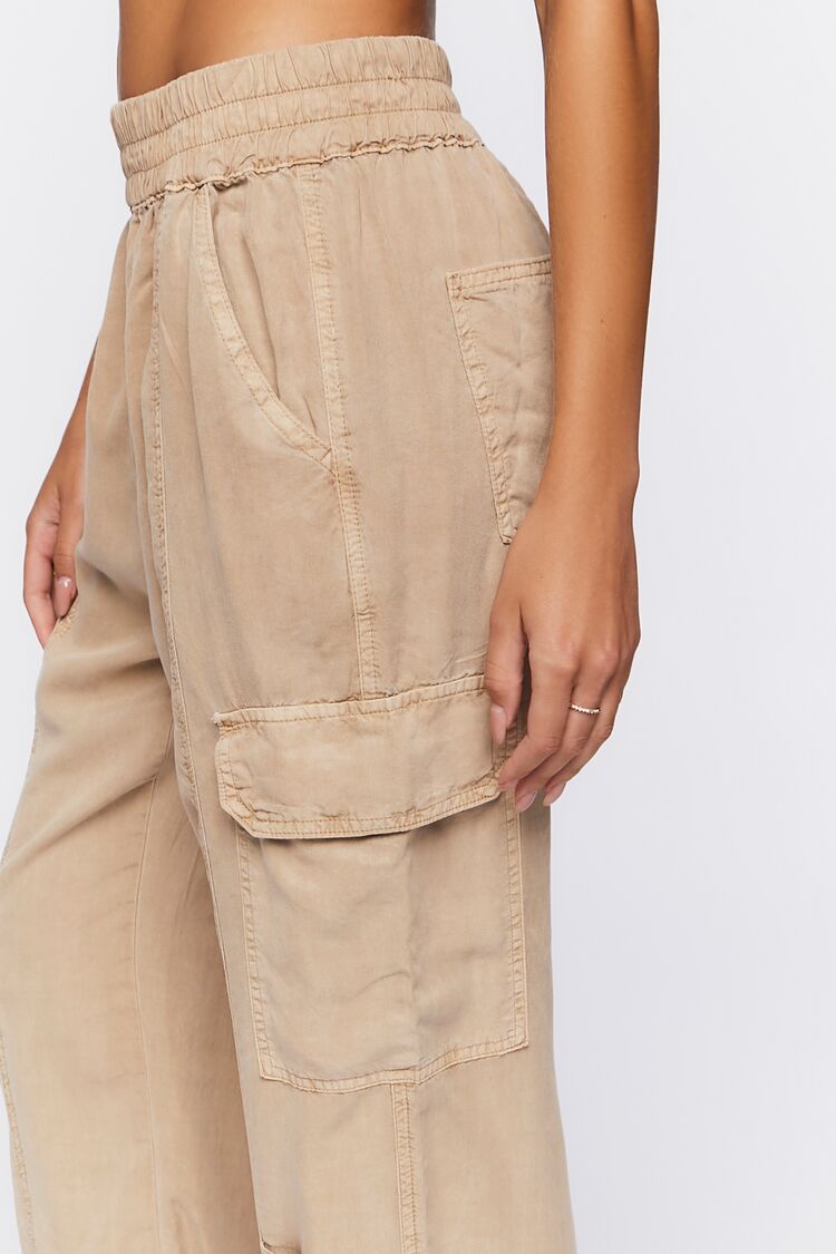 Taupe Baggy Cargo Pants 2