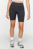 Black Seamless Ribbed Biker Shorts 2