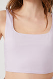 Lilac Cropped Tank Top 2