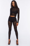 Black Lace Sheer legging 1