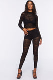 Black Lace Sheer legging