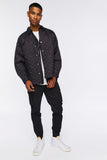 Black Star Quilted Bomber Jacket
