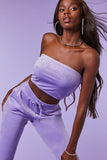 Lavender Juicy Couture Velour Tube Top  1