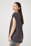 Charcoal Distressed Crew Neck Muscle Tee 3