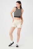 Seamless Striped Cropped Tank Top