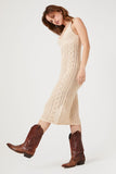 Sandshell Sheer Crochet Midi Dress 5