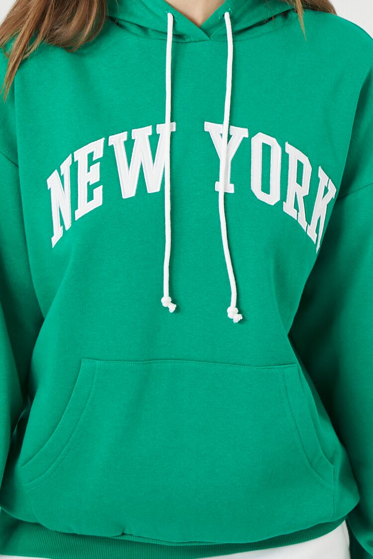 Bright Green Multi New York Graphic Hoodie 2
