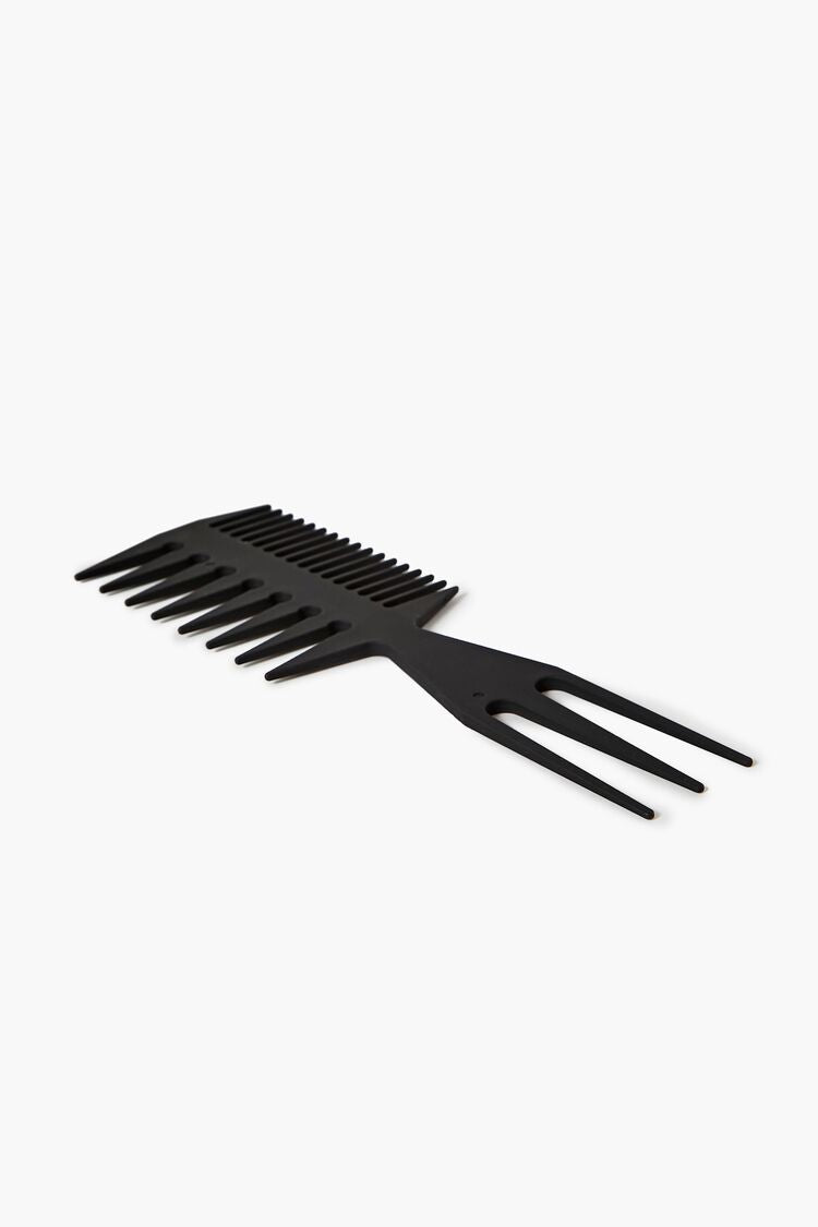 Black Wide & Fine Tooth Hair Comb 2